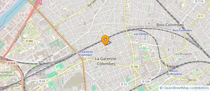 localisation de l'entreprise MONSIEUR BAYRAM AKSABANAJ à LA GARENNE-COLOMBES