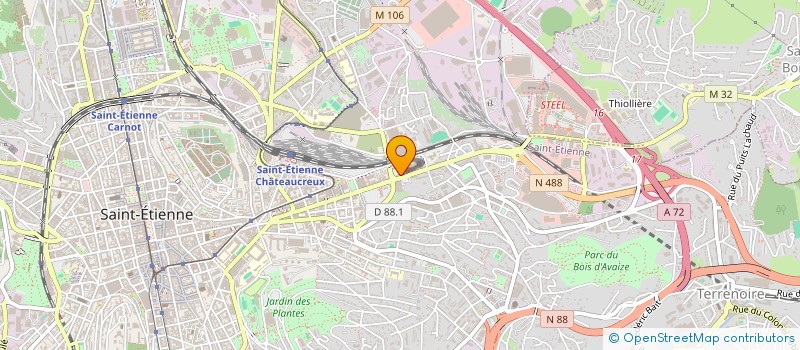 localisation de l'entreprise MONSIEUR BAYRAM BEKTAS  SAINT-ETIENNE