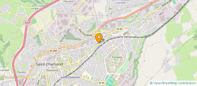 localisation de l'entreprise MONSIEUR BAYRAM CELIKOZ  SAINT-CHAMOND