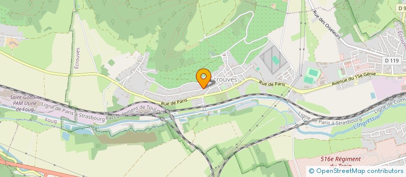 localisation de l'entreprise MONSIEUR BAYRAM KAYA  ECROUVES