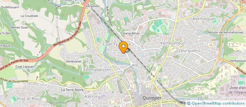 localisation de l'entreprise MONSIEUR BAYRAM SONGUR à QUIMPER