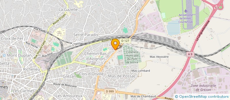 localisation de l'entreprise MONSIEUR BAZ TAJIK  NIMES