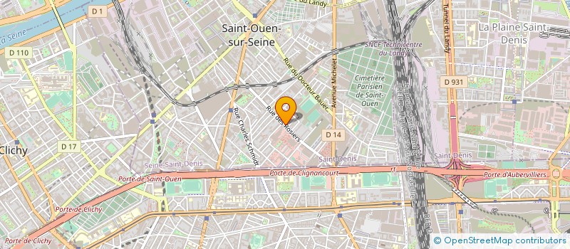 localisation de l'entreprise MONSIEUR BAZIZ LALAOUI à SAINT-OUEN-SUR-SEINE