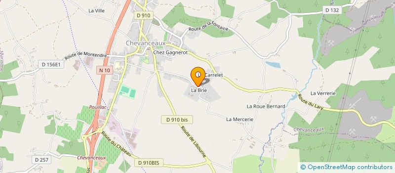 localisation de l'entreprise MONSIEUR BEATRICE JANDIN  CHEVANCEAUX