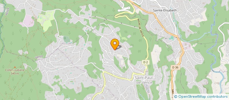 localisation de l'entreprise MONSIEUR BEAU MOUNTFORD à SAINT-PAUL-DE-VENCE