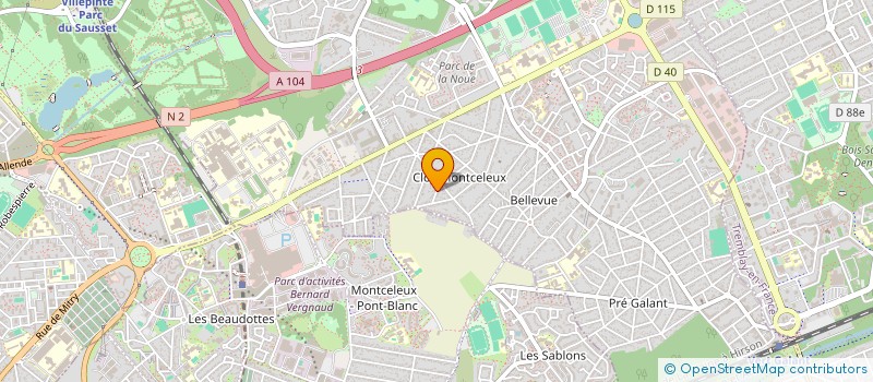 localisation de l'entreprise MONSIEUR BEBUSONNE LOUISSAINT à VILLEPINTE