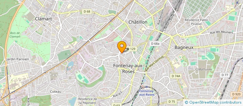 localisation de l'entreprise MONSIEUR BECHARA EL JOURDI à FONTENAY-AUX-ROSES