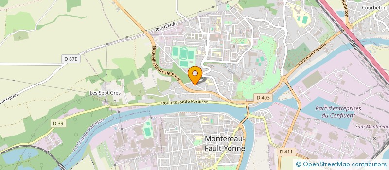 localisation de l'entreprise MONSIEUR BECHARD TOMBET LOUNDOU  MONTEREAU-FAULT-YONNE