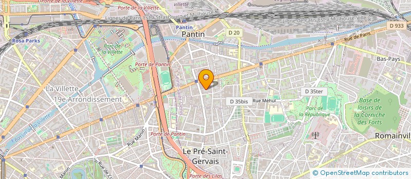 localisation de l'entreprise MONSIEUR BECHIR ABDESSALEM à PANTIN