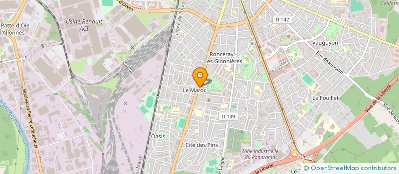 localisation de l'entreprise MONSIEUR BECHIR BENBARKA  LE MANS