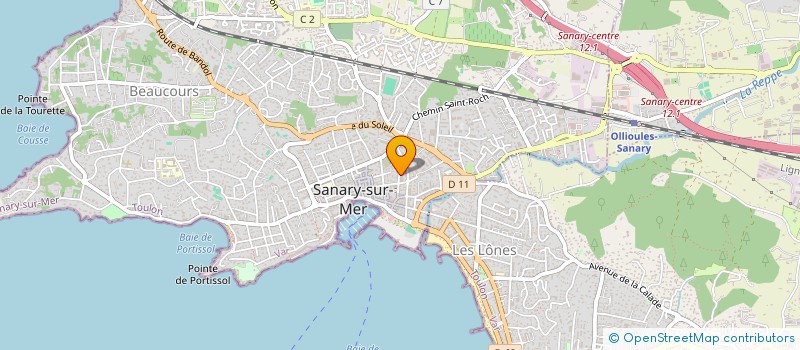 localisation de l'entreprise MONSIEUR BECHIR BOUSSAADOUN à SANARY-SUR-MER