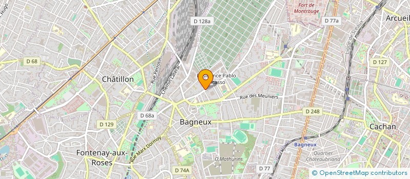 localisation de l'entreprise MONSIEUR BECHIR CHEBLI à BAGNEUX