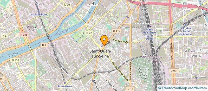 localisation de l'entreprise MONSIEUR BECHIR CHOUAREF à SAINT-OUEN-SUR-SEINE