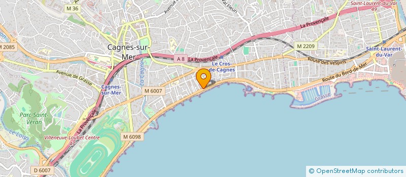 localisation de l'entreprise MONSIEUR BECHIR CHOUCHANE à CAGNES-SUR-MER