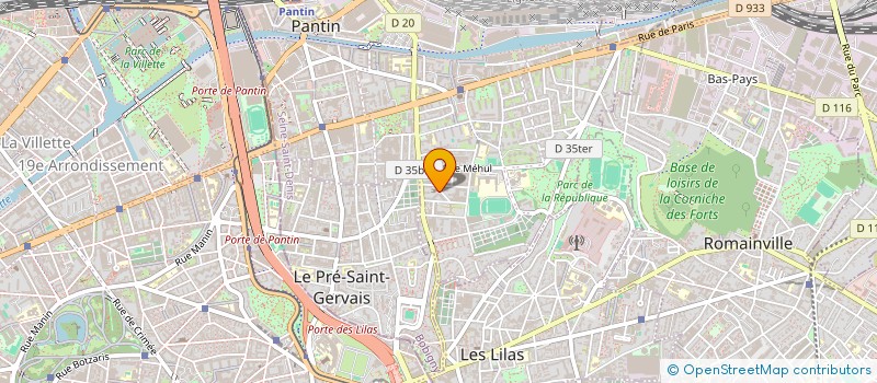 localisation de l'entreprise MONSIEUR BECHIR ETTAY  PANTIN