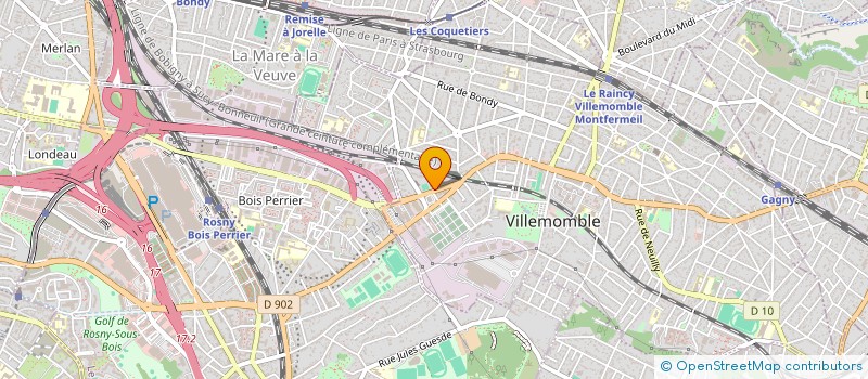 localisation de l'entreprise MONSIEUR BECHIR GARES à VILLEMOMBLE