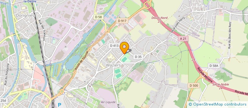 localisation de l'entreprise MONSIEUR BECHIR HADDAD  WAZIERS