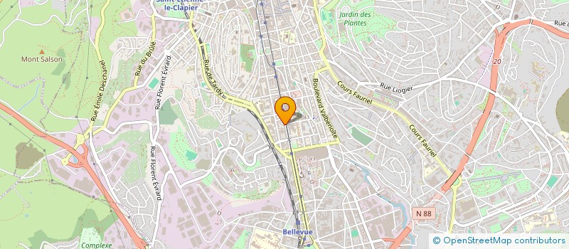 localisation de l'entreprise MONSIEUR BECHIR HAJAJI  SAINT-ETIENNE