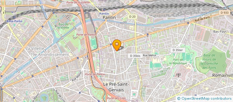 localisation de l'entreprise MONSIEUR BECHIR KAIB  PANTIN