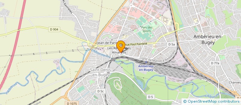 localisation de l'entreprise MONSIEUR BECHIR NAJAI  AMBERIEU-EN-BUGEY