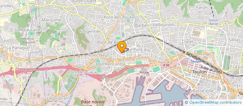 localisation de l'entreprise MONSIEUR BECHIR ZAAFRANI  TOULON