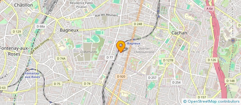 localisation de l'entreprise MONSIEUR BECHIRE KABORE à BAGNEUX