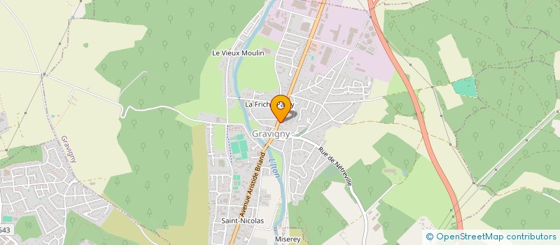 localisation de l'entreprise MONSIEUR BECIR BAJRIC à GRAVIGNY