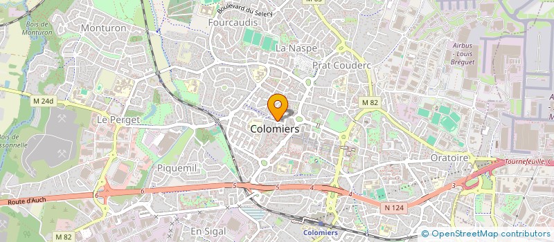 localisation de l'entreprise MONSIEUR BEDHIAF GUESMI à COLOMIERS