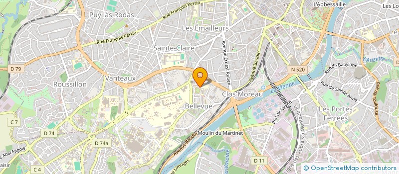 localisation de l'entreprise MONSIEUR BEDJAOUI ALI à LIMOGES