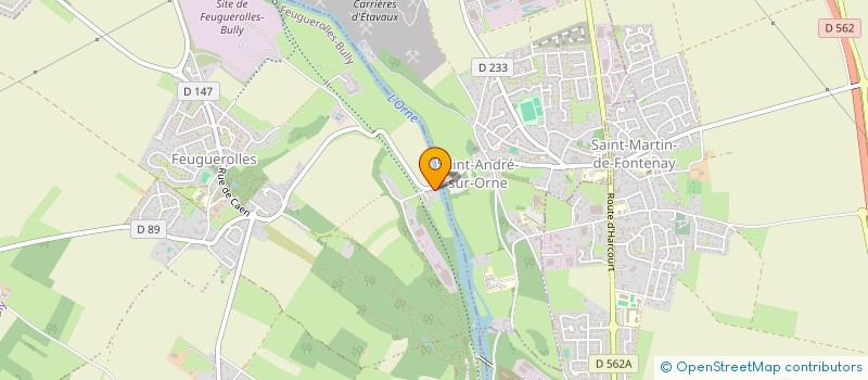 localisation de l'entreprise MONSIEUR BEDRI SEFERAJ  FEUGUEROLLES-BULLY