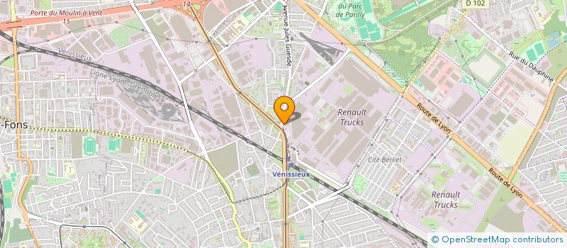 localisation de l'entreprise MONSIEUR BEHRAM GEGAJ  VENISSIEUX