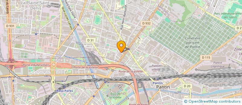 localisation de l'entreprise MONSIEUR BEIN-NAYM ABDOU  AUBERVILLIERS