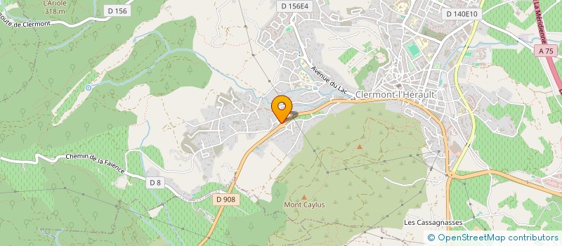 localisation de l'entreprise MONSIEUR BEKHEDIDJA ELLILA  CLERMONT L HERAULT