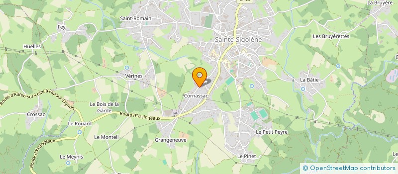 localisation de l'entreprise MONSIEUR BEKIR SERT  SAINTE-SIGOLENE