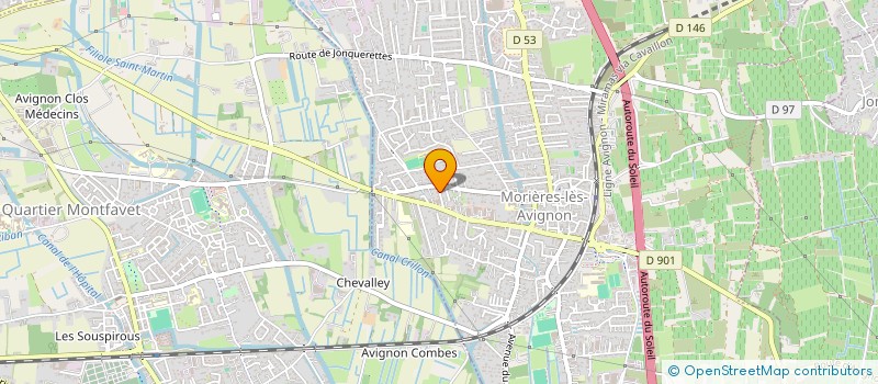 localisation de l'entreprise MONSIEUR BEKKAYE BESSAIH  MORIERES-LES-AVIGNON