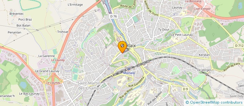 localisation de l'entreprise MONSIEUR BELA IBUSZA  MORLAIX