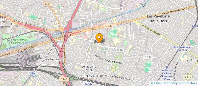 localisation de l'entreprise MONSIEUR BELAHOUEL BENGUETTAT  BONDY