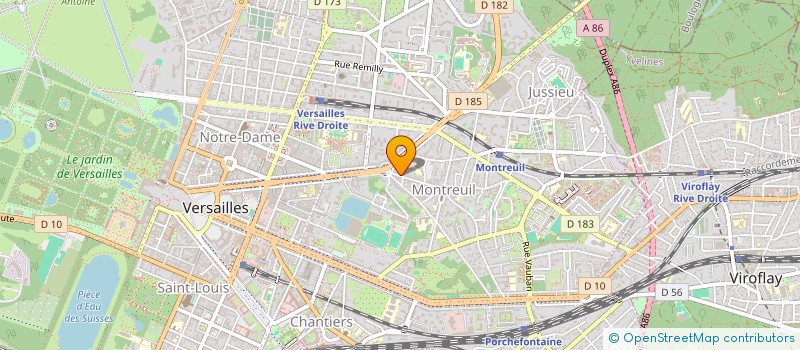 localisation de l'entreprise MONSIEUR BELAID BADERGACH à VERSAILLES