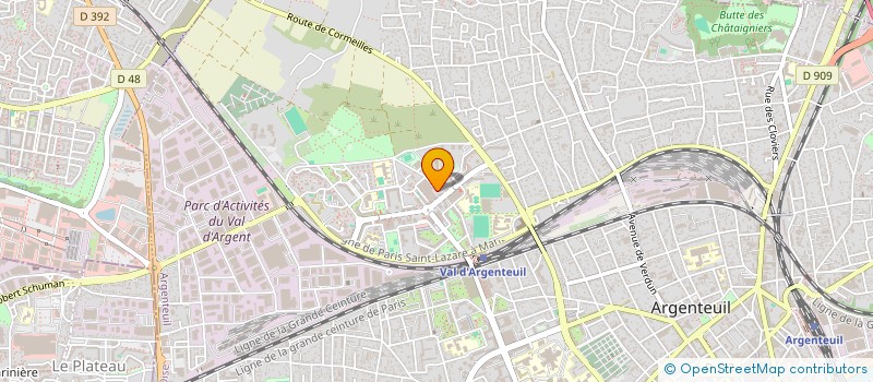 localisation de l'entreprise MONSIEUR BELAID DJEMMAL  ARGENTEUIL