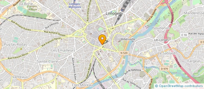 localisation de l'entreprise MONSIEUR BELAID KIROUANI à LIMOGES