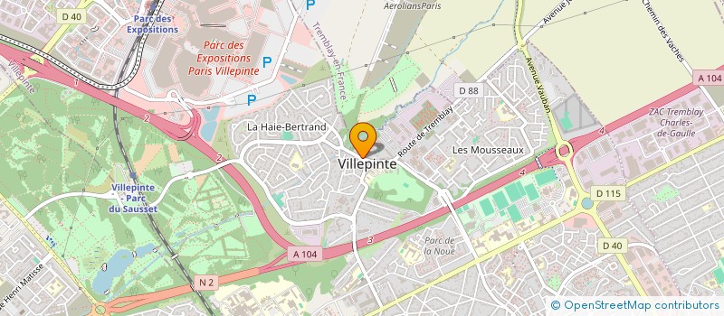 localisation de l'entreprise MONSIEUR BELAID MAHBOUB à VILLEPINTE