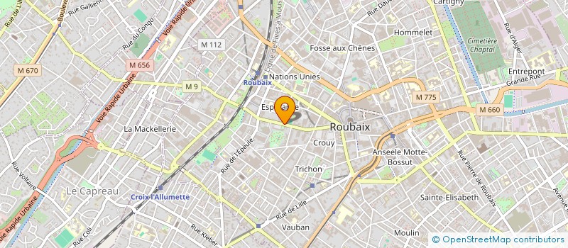 localisation de l'entreprise MONSIEUR BELAID MOUALEK  ROUBAIX