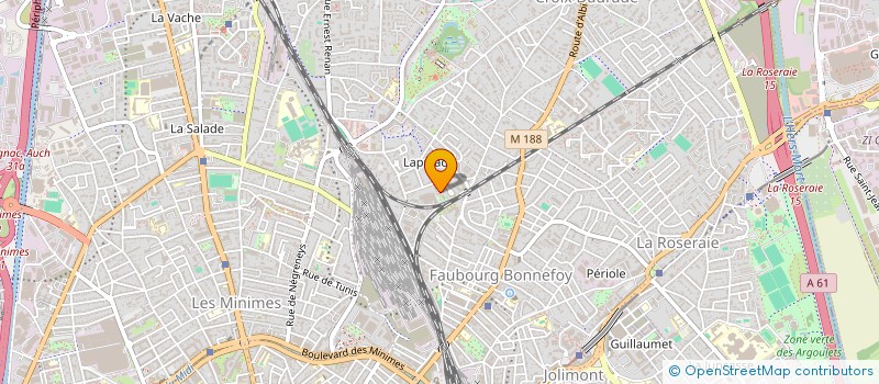 localisation de l'entreprise MONSIEUR BELAID OUAHIOUNE  TOULOUSE