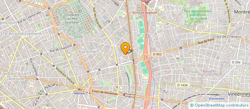 localisation de l'entreprise MONSIEUR BELAL UDDIN  PARIS 20