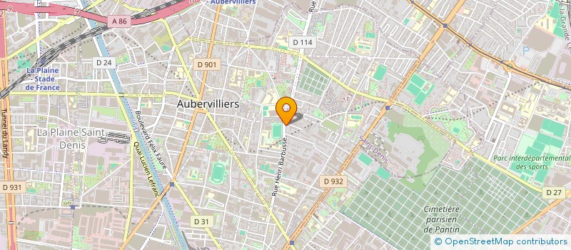 localisation de l'entreprise MONSIEUR BELARMINO ABREU à AUBERVILLIERS