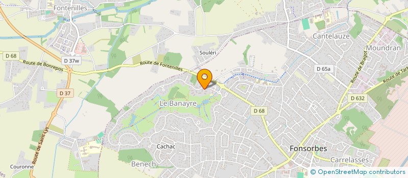 localisation de l'entreprise MONSIEUR BELARY DEGA  FONSORBES