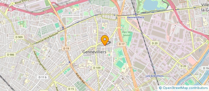 localisation de l'entreprise MONSIEUR BELDA LANDU KUANSIANDI  GENNEVILLIERS