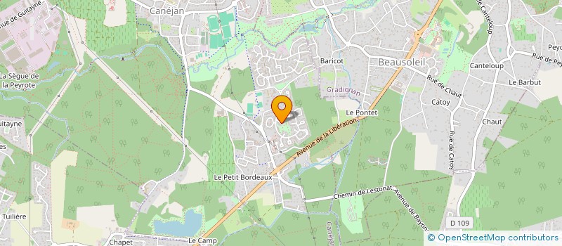 localisation de l'entreprise MONSIEUR BELE BIDI LECADOUQ  CANEJAN