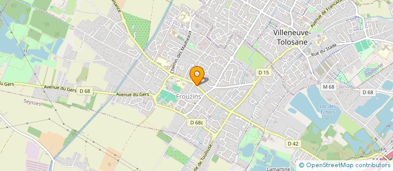 localisation de l'entreprise MONSIEUR BELEBNA DJIBIRI DIDA  FROUZINS