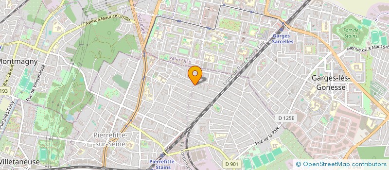 localisation de l'entreprise MONSIEUR BELGACEM ADOUANI  STAINS